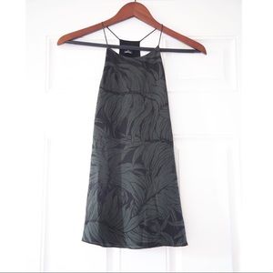 Like New - Palm Leaves Silk Tank